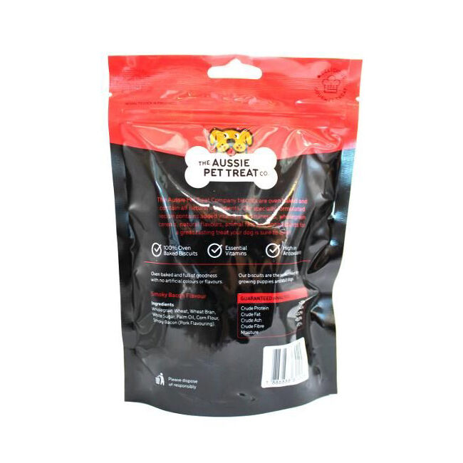 The Aussie Pet Treat CO Dog Biscuit Smoky Bacon 150g Healthy Oven Baked — image 2