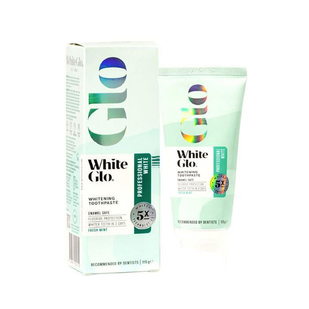 White Glo 115g Professional-Level Whitening Dental Care Toothpaste