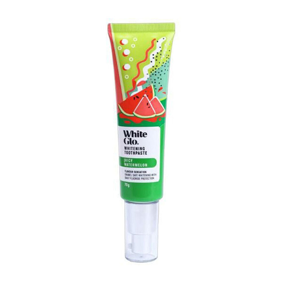 White Glo 70g Juicy Watermelon Flavoured Whitening Dental Care Toothpaste