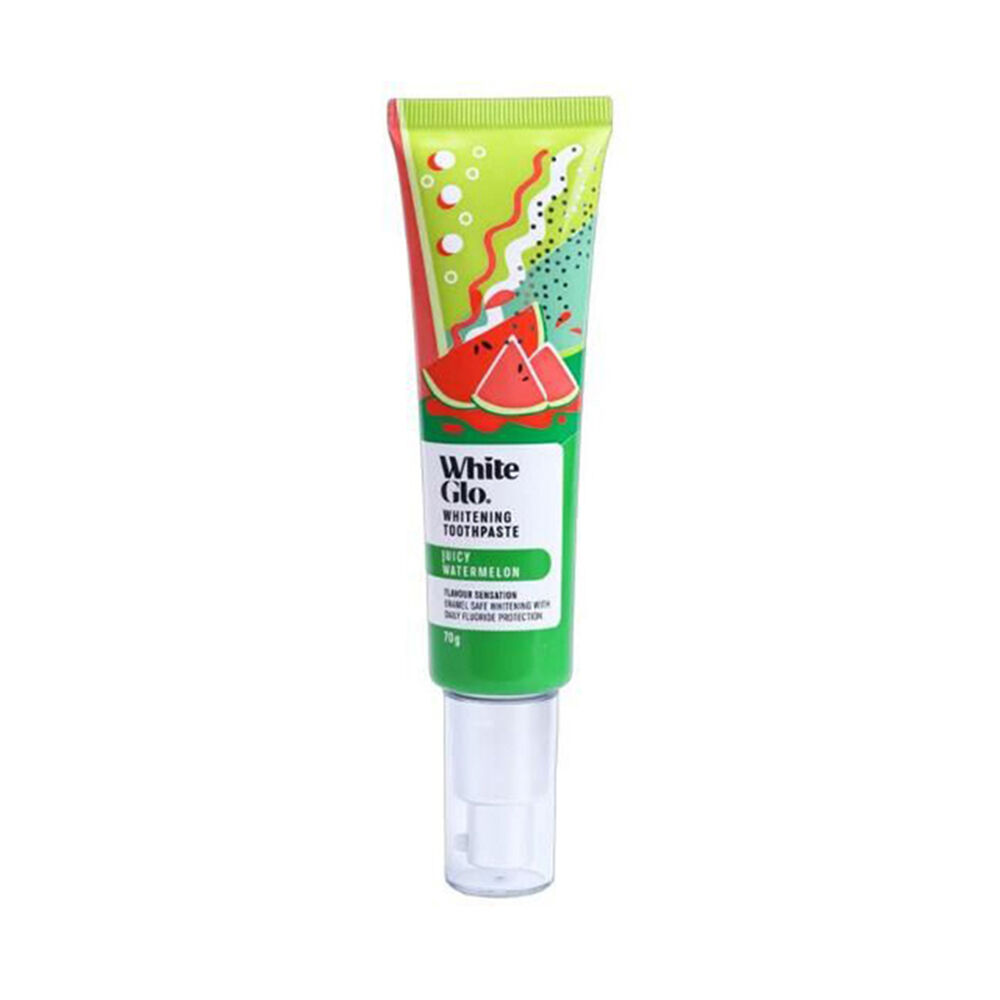 White Glo Juicy Watermelon Flavoured Whitening Dental Care Toothpaste 70g (5 Pack) — image 2