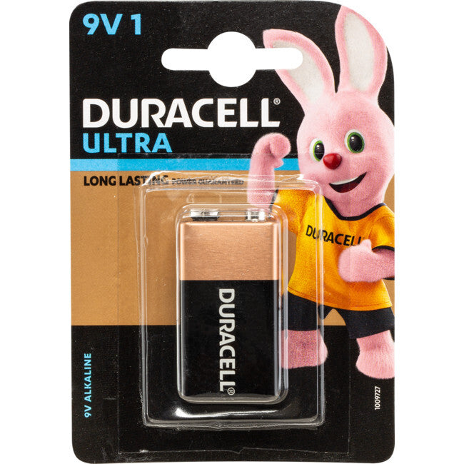 Duracell CopperTop 9V Alkaline Battery Multi Purpose for Clocks/Toys/Radios