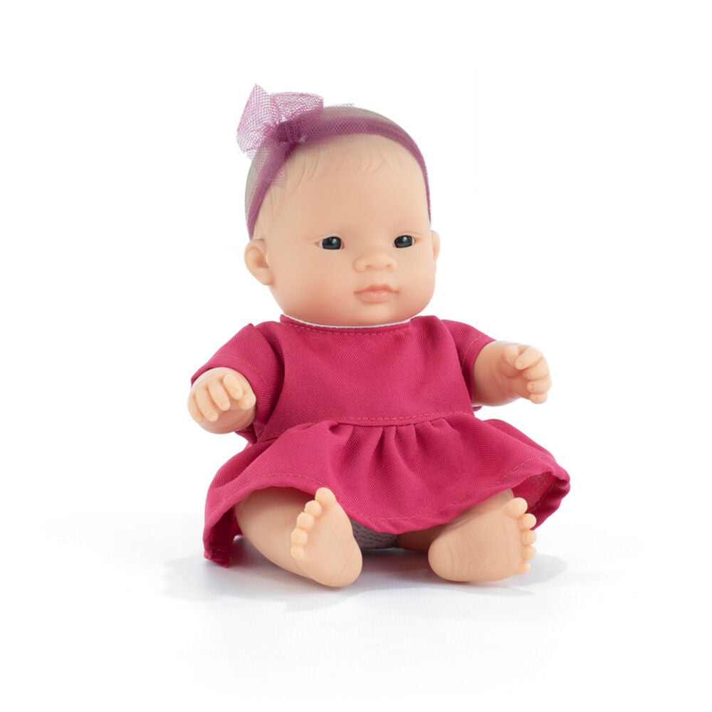Miniland MF&M Baby/Toddler Doll Asian Girl 21cm Imaginative Play Toy 10m+