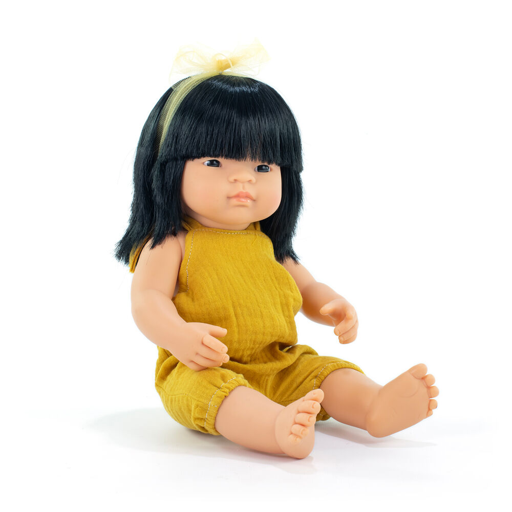 Miniland MF&M Baby Doll Asian Girl 38cm Kids/Children Cuddle Play Toy 10m+