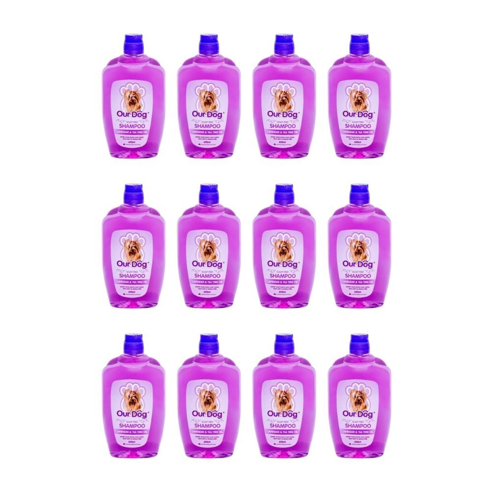 Bathox Our Dog Lavender & Tea Tree Oil Shampoo 600ml Pet Grooming Care (12 Pack)