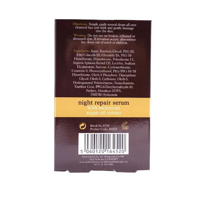 Argan Oil Night Repair Body Serum 50ml Hydrating For Dry Skin Nourshing Care — image 3