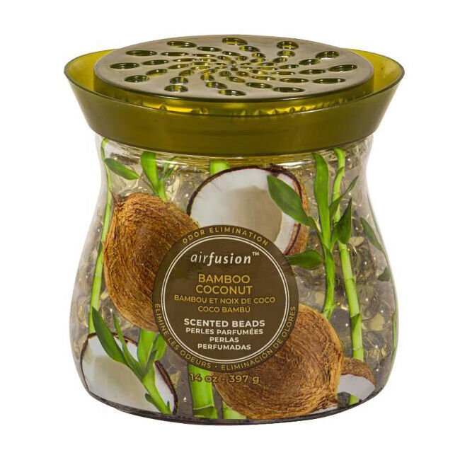 Air Fusion Crystal Scented Beads Bamboo Coconut 397g Room Freshener Fragrance