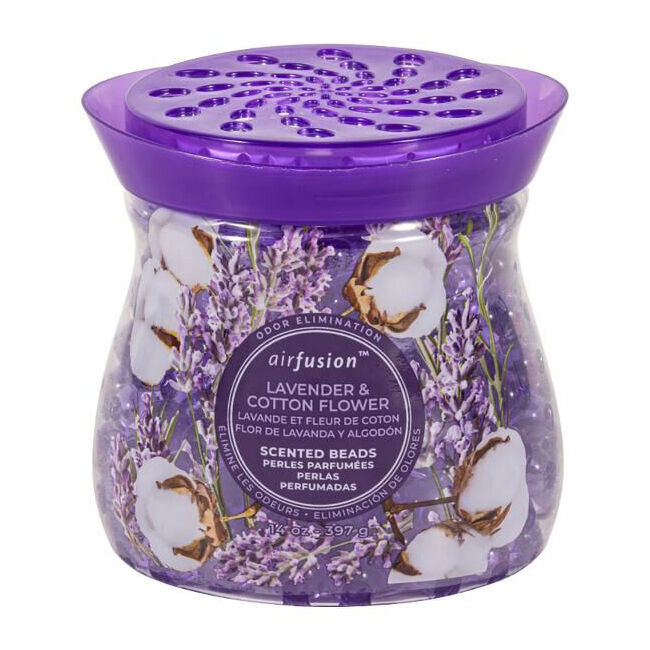 Air Fusion Crystal Scented Beads Lavender & Cotton Flower 397g Home Fragrance