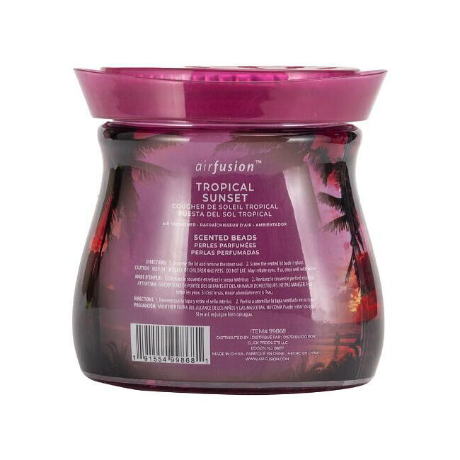 Air Fusion Crystal Scented Beads Tropical Sunset 397g Room Freshener Fragrance — image 2