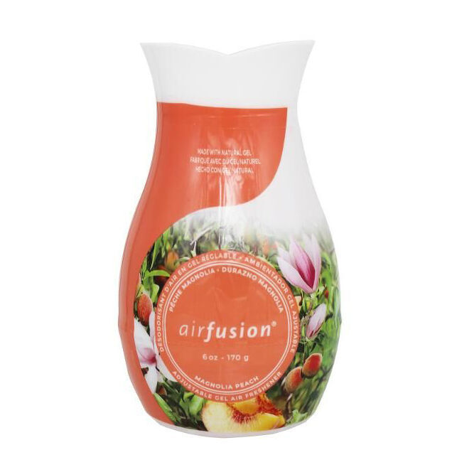Air Fusion Adjustable Gel Freshener Magnolia Peach 170g Home Room Fragrance (12 Pack) — image 2