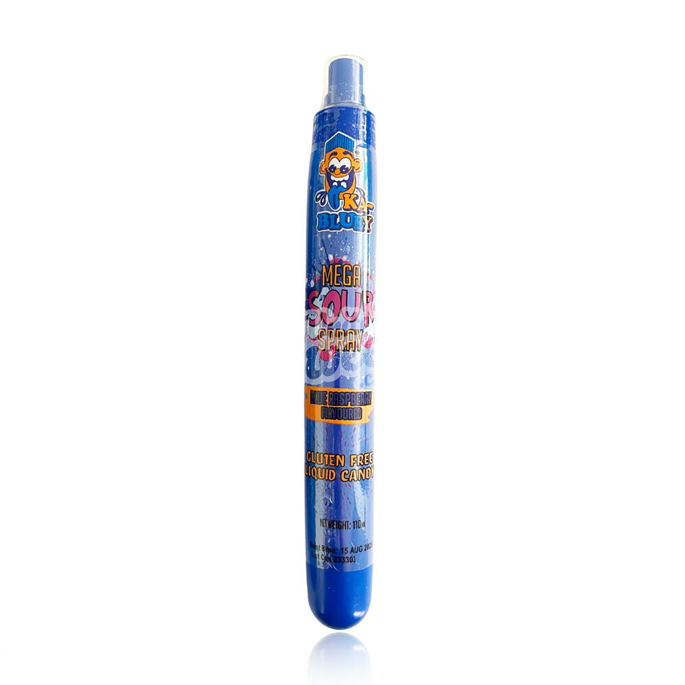 Ka-Bluey 110ml Asst Mega Sour Spray Liquid Candy in Blueberry/Rasp Flavour — image 2
