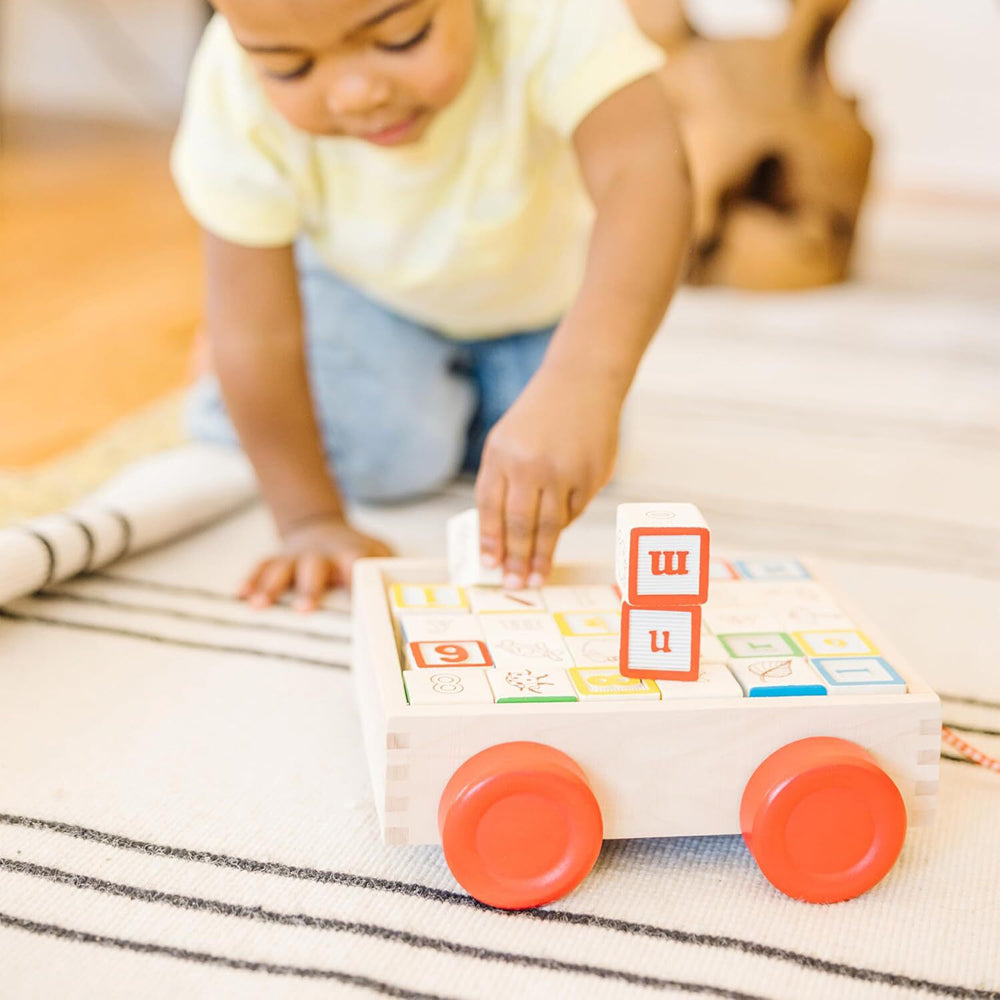Melissa & Doug Classic ABC Block Cart Kids/Childrens Interactive Play Toy 2y+ — image 2