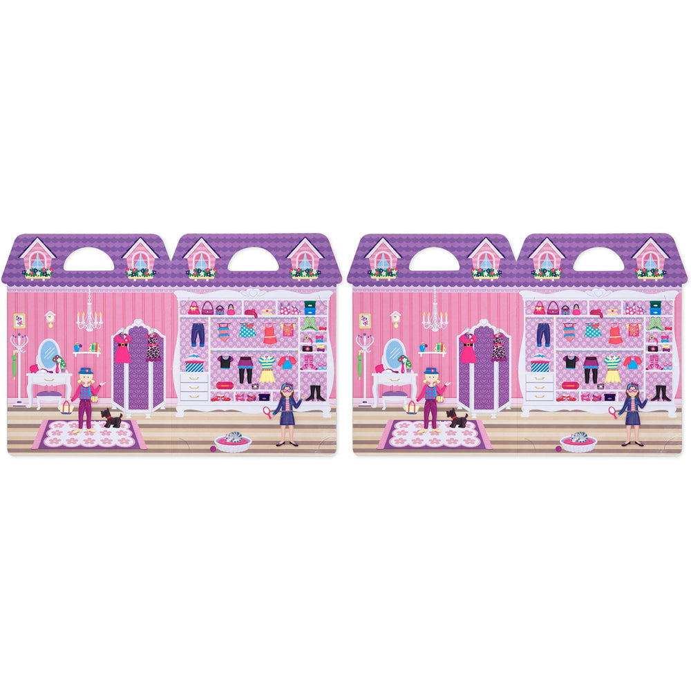 Melissa & Doug Reusable Puffy Sticker Play Set Dress-Up Kids/Childrens Toy 4+ (2 Pack)