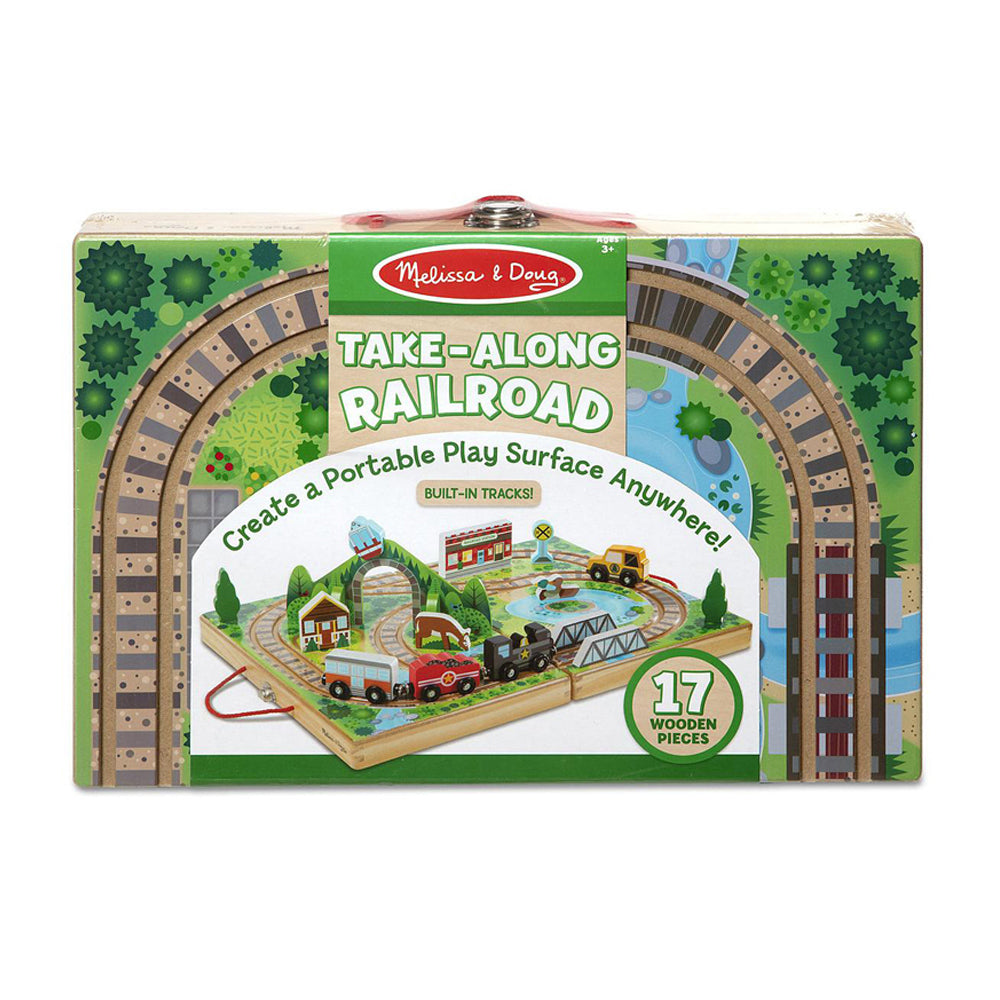 Melissa & Doug Take-Along Railroad Kids/Childrens Interactive Play Toy 3+ — image 2