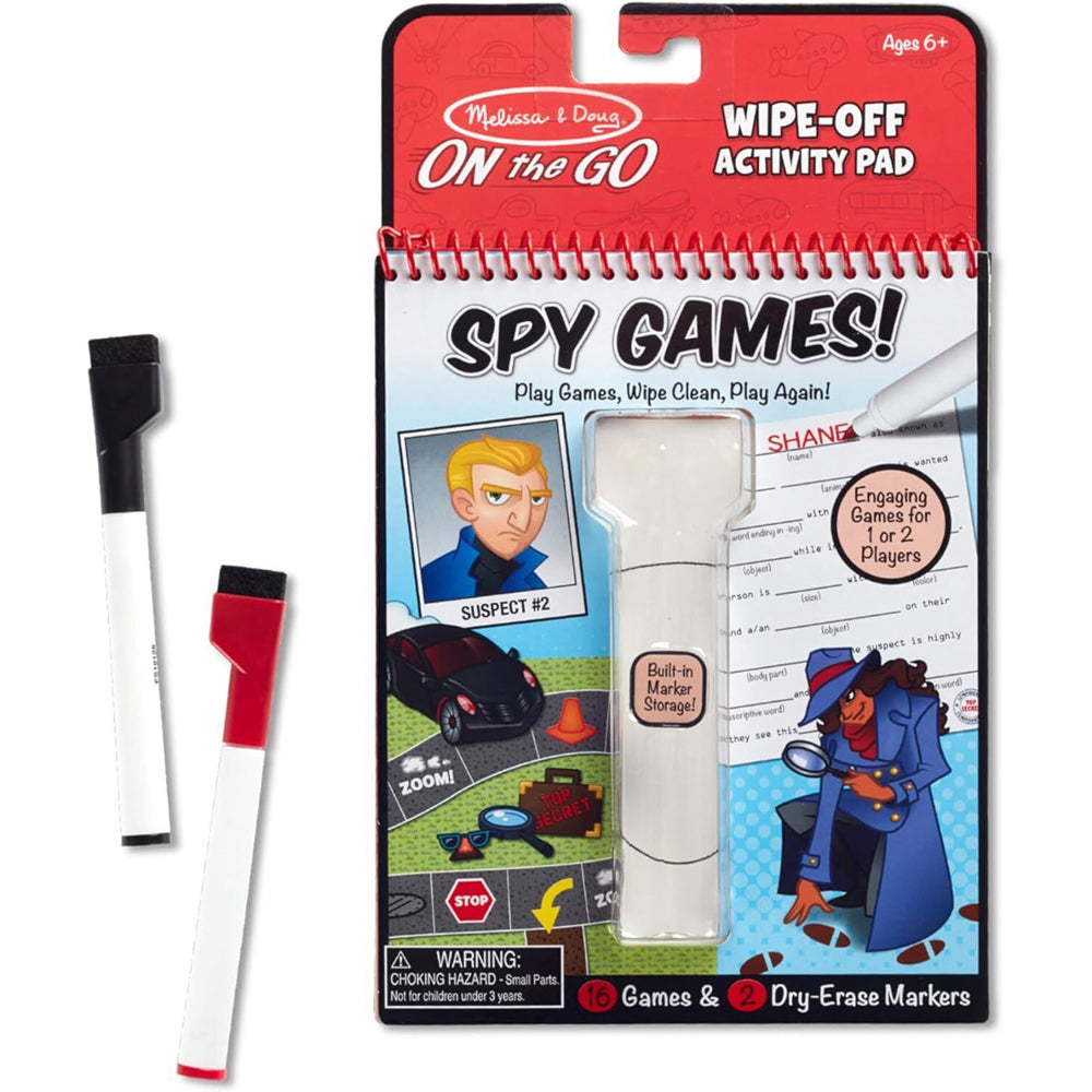 Melissa & Doug On The Go Spy Games! Kids/Childrens Interactive Play Toy 6y+ (2 Pack)