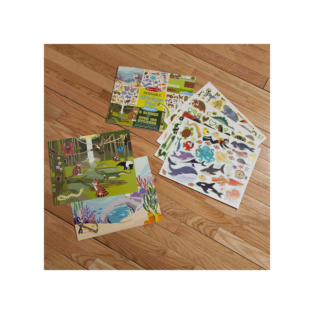 Melissa & Doug Reusable Sticker Pad Habitats Kids/Childrens Interactive Toy 3y+ — image 2