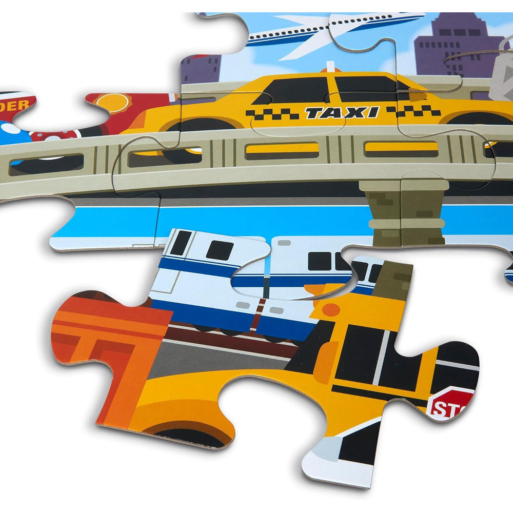 Melissa & Doug Traffic Jam Floor Puzzle 24pc Kids/Childrens Interactive Toy 3+ — image 3