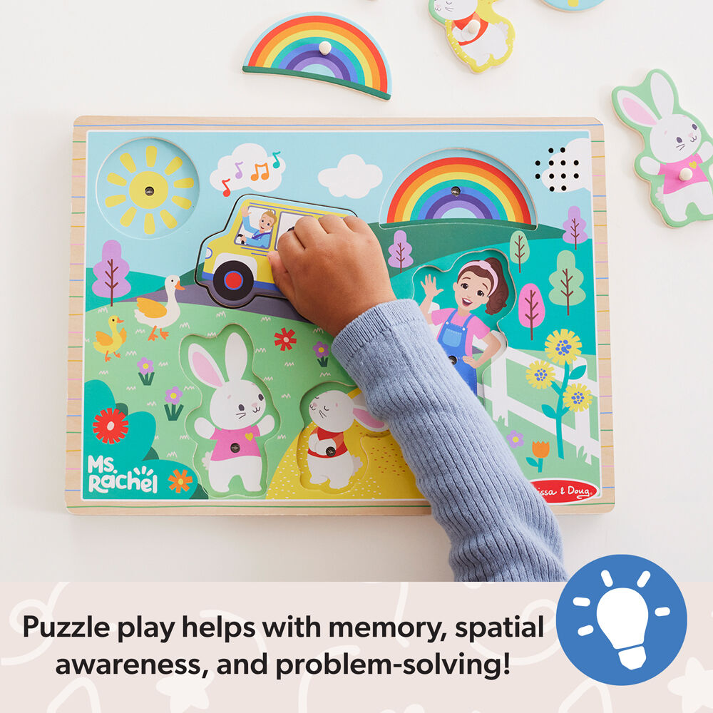 Melissa & Doug Ms. Rachel Song Wooden Puzzle 26cm Kids/Children Toy 2y+ (6 Pieces) — image 2