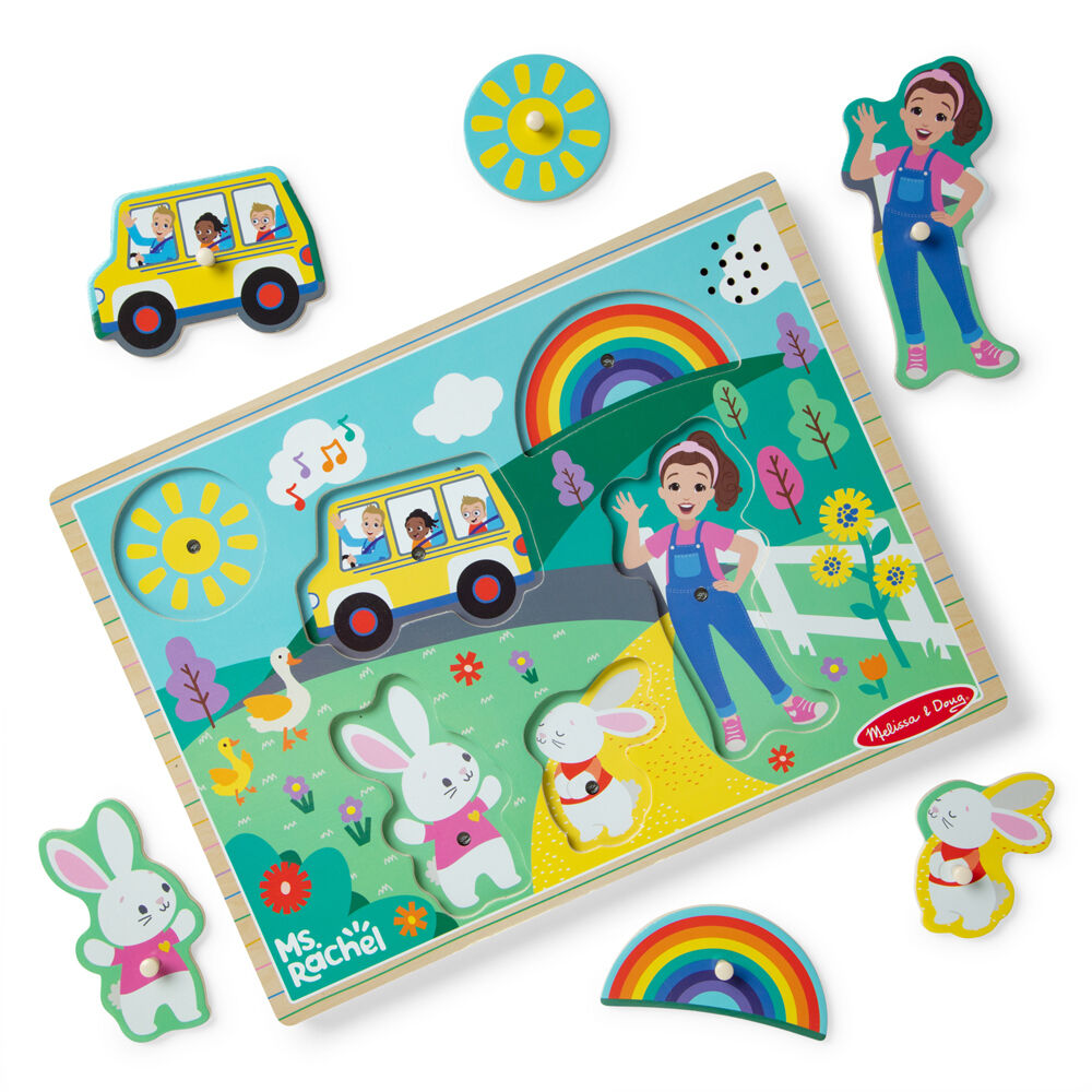 Melissa & Doug Ms. Rachel Song Wooden Puzzle 26cm Kids/Children Toy 2y+ (6 Pieces) — image 4