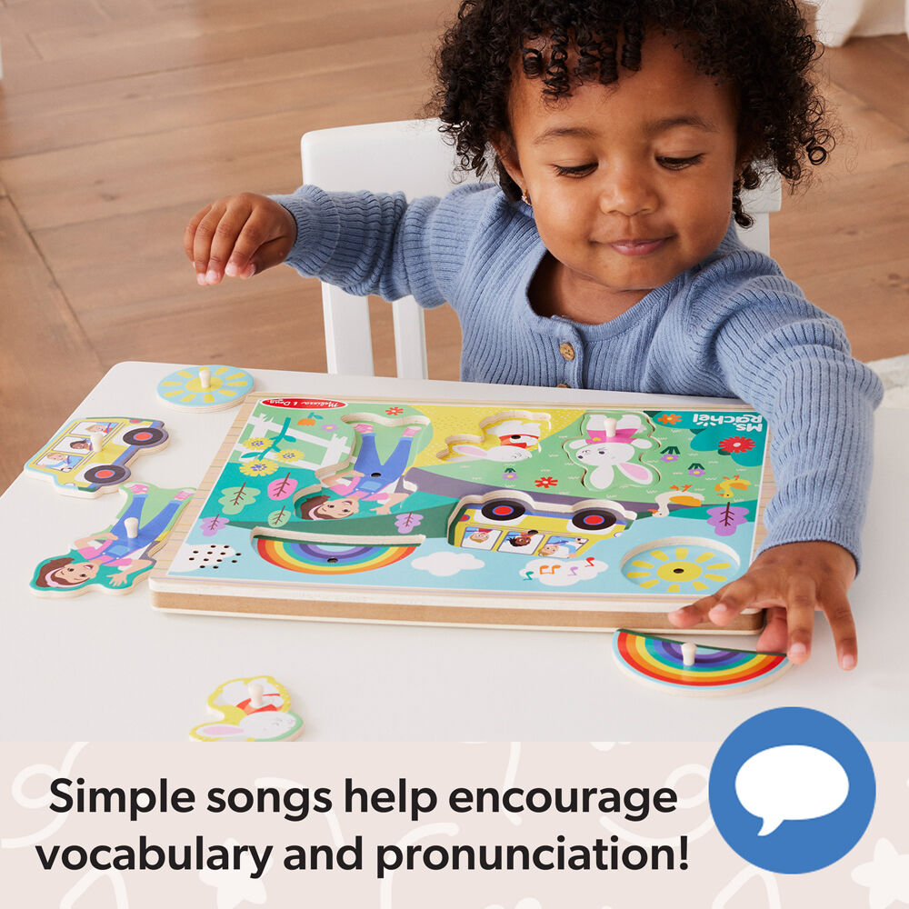 Melissa & Doug Ms. Rachel Song Wooden Puzzle 26cm Kids/Children Toy 2y+ (6 Pieces) — image 9