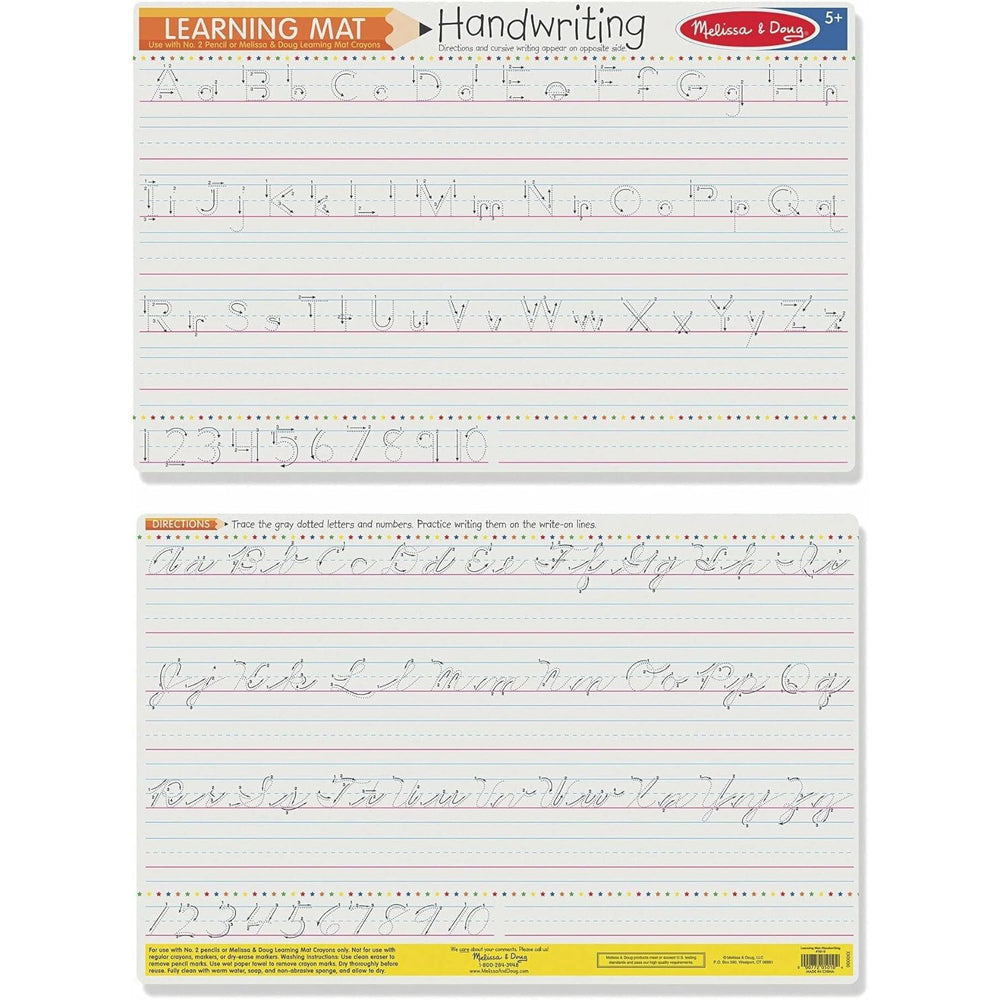 Melissa & Doug Kids/Childrens Write-A-Mat Bundle of 6 Handwriting Toy 5+ — image 5