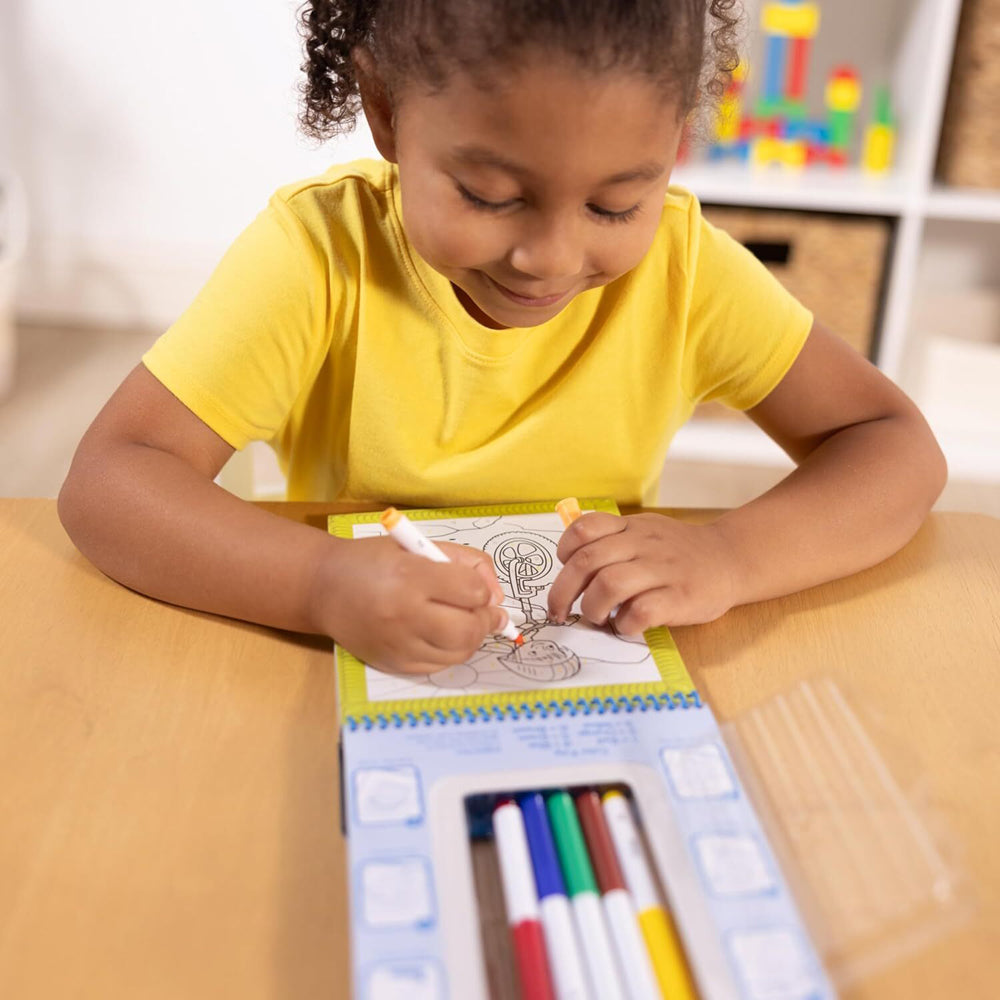 Melissa & Doug Kids/Childrens On The Go Color by Numbers Book Toy Blue 5+ — image 3