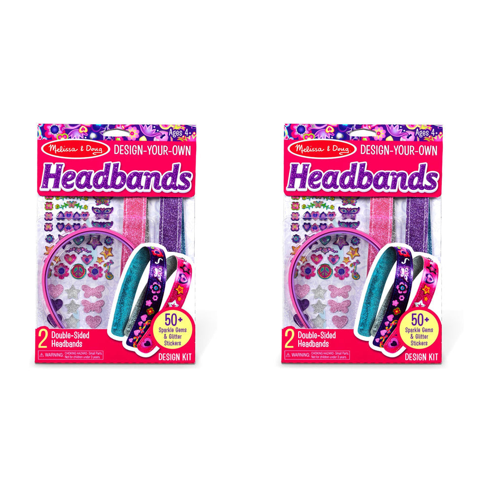Melissa & Doug Design-Your-Own Headbands Kids/Childrens Toy 4y+ (2 Pack)
