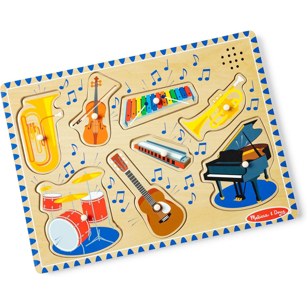 Melissa & Doug Musical Instruments Wooden Sound Puzzle Jigsaw 2y+ (8 Pieces) — image 3