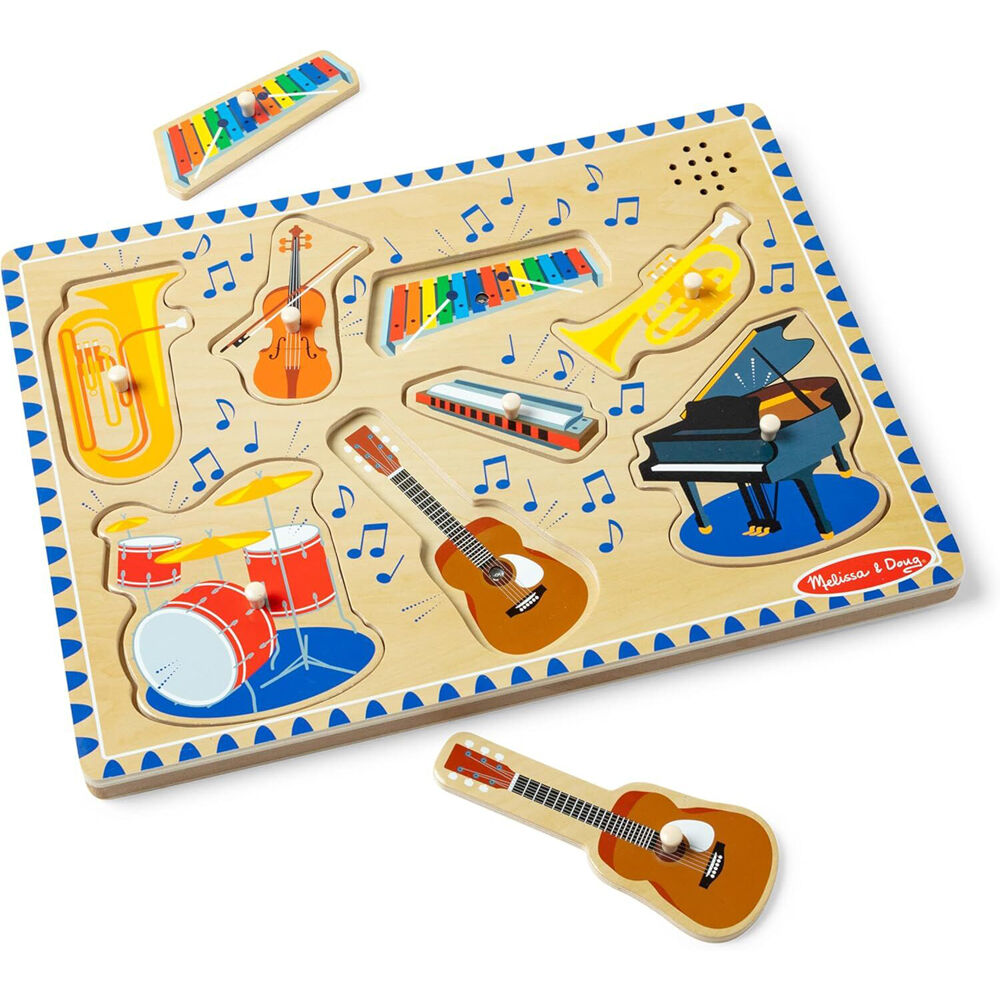 Melissa & Doug Musical Instruments Wooden Sound Puzzle Jigsaw 2y+ (8 Pieces) — image 2
