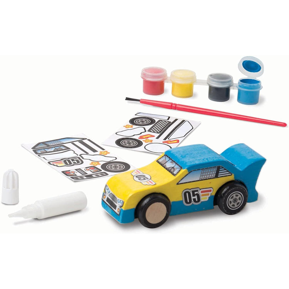 Melissa & Doug Created by Me! Wooden Race Car Kids/Childrens Play Toy 4+ — image 3