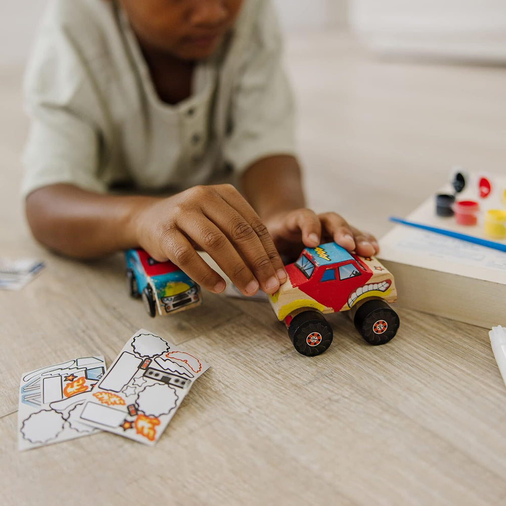 Melissa & Doug Created by Me! Wooden Race Car Kids/Childrens Play Toy 4+ — image 4