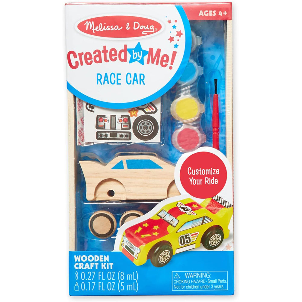 Melissa & Doug Created by Me! Wooden Race Car Kids/Childrens Play Toy 4+