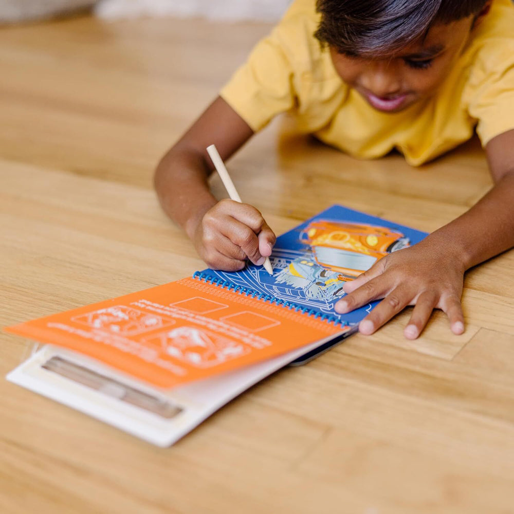 Melissa & Doug Kids/Childrens Scratch Art Pad On The Go Vehicles Toy 5+ — image 3
