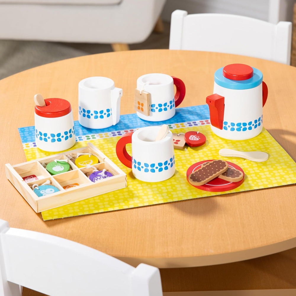 Melissa & Doug Wooden Steep & Serve Tea Set Kids/Childrens Interactive Toy 3y+ — image 4
