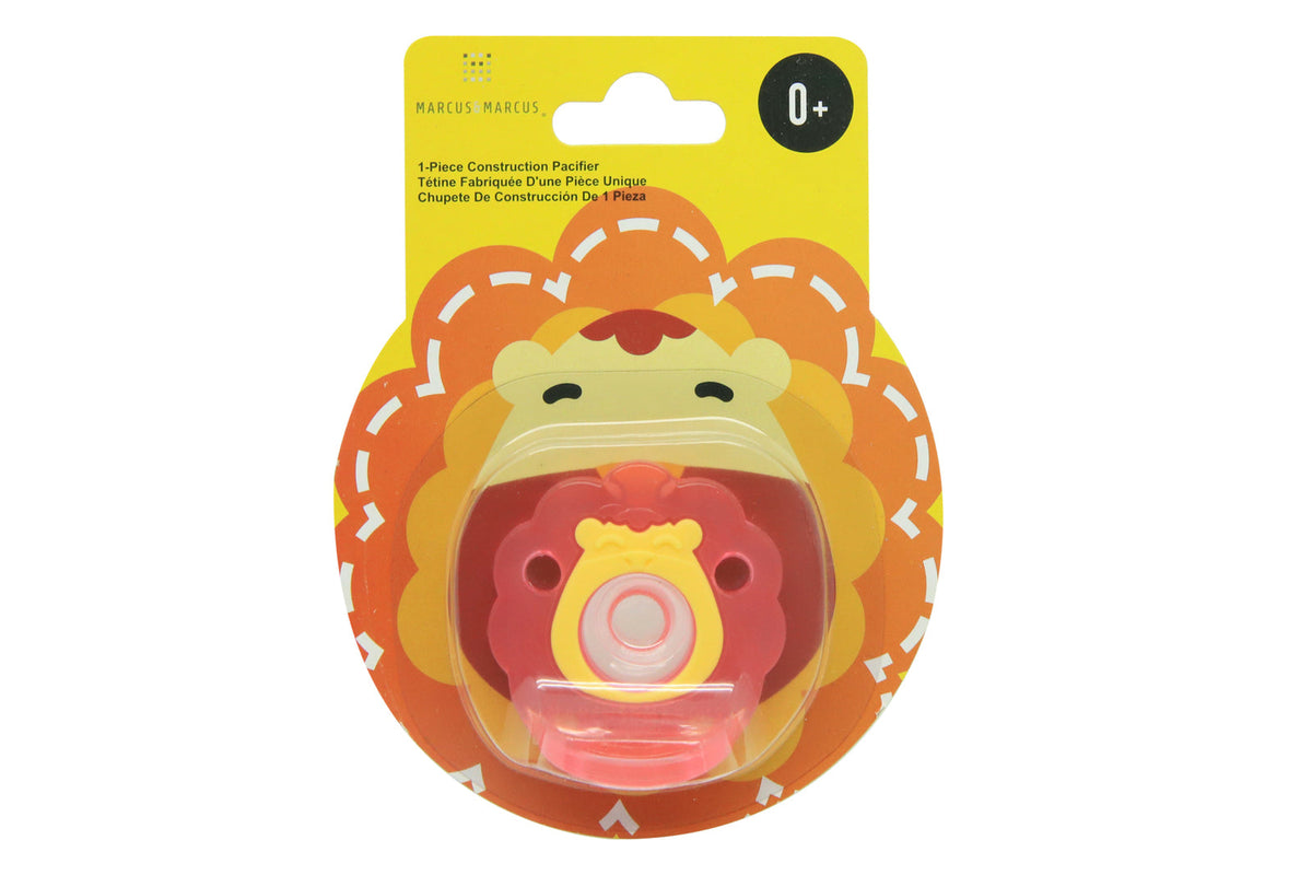 Marcus & Marcus Baby Marcus Lion 5.5cm Silicone Pacifier Dummy Soother 0+ Red (3 Pack) — image 2