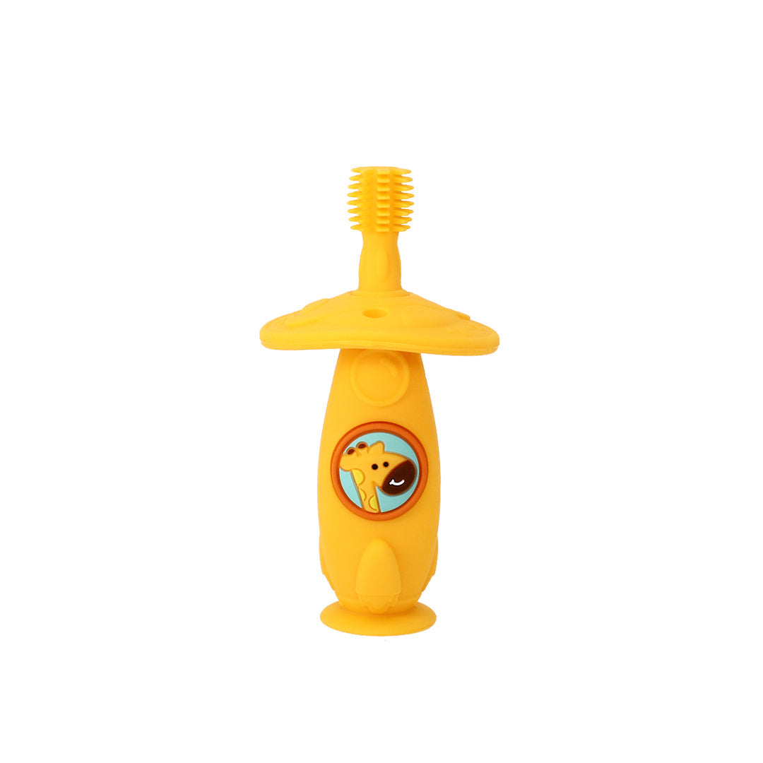 Marcus & Marcus Self Training 360 Silicone Kids Toothbrush Lola Giraffe YLW 12m+