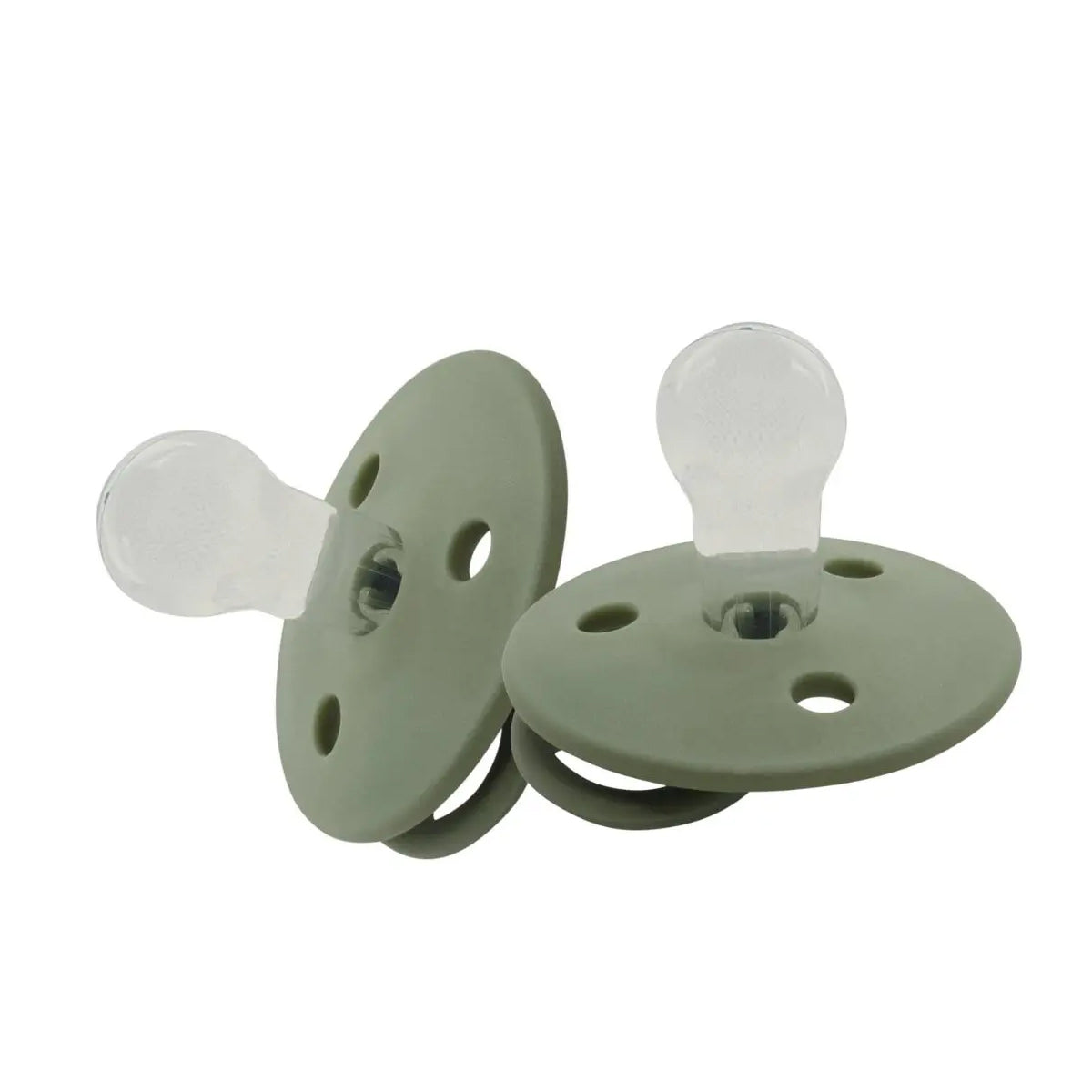 Mininor Baby/Infant Feeding Dummy Silicone Pacifier/Soother Willow Green 0m+ (2 Pack)