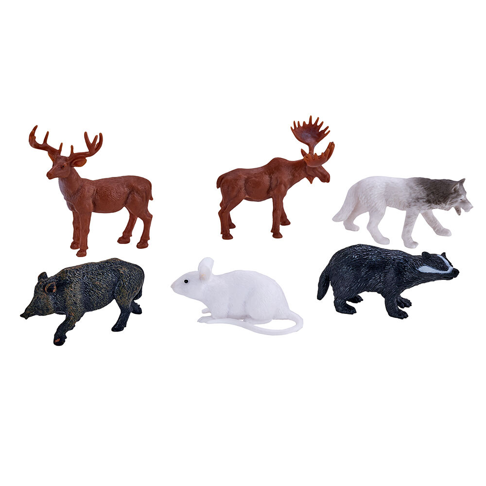 Mojo Woodland Animal Figure Kids/Children Fun Playset Toy 3y+ Assorted (6 Pieces) — image 4