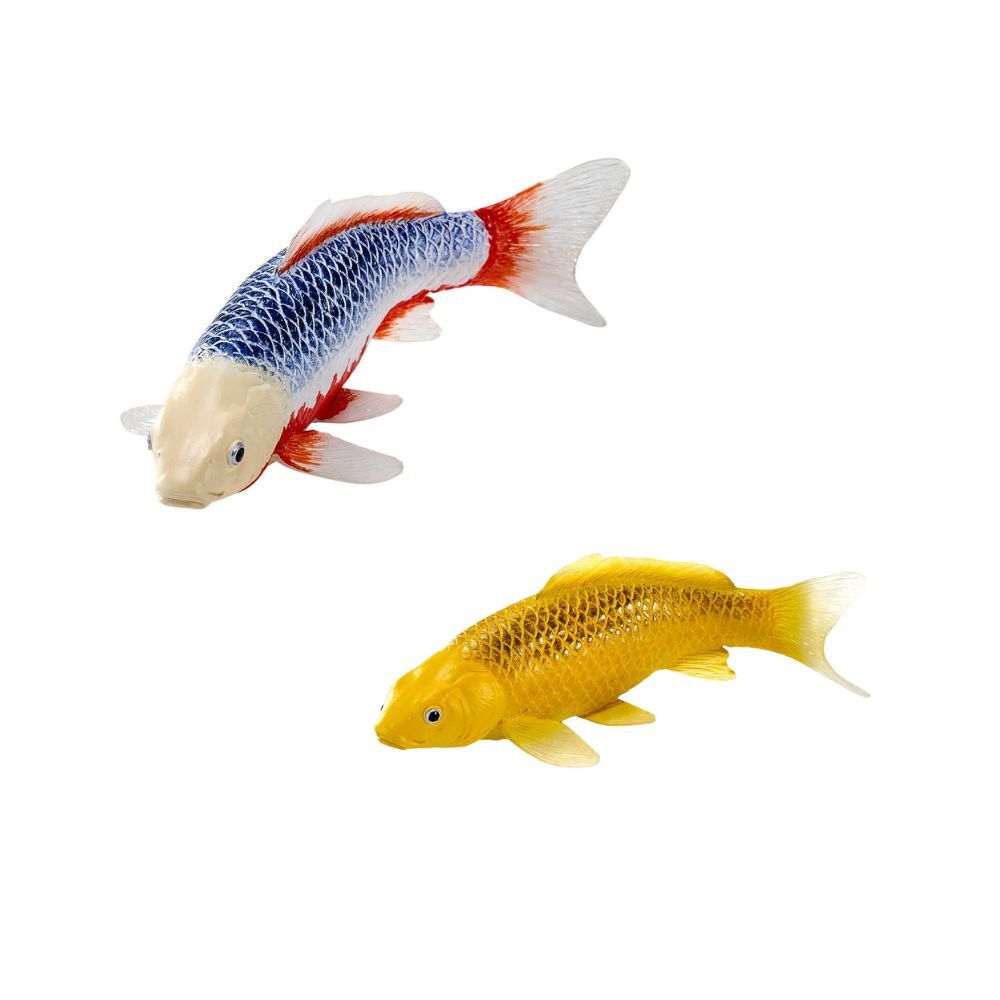 Mojo Koi Carp Asagi Koi/Tancho Koi 2025 Fish Figurine/Sculpture Decor Combo Set