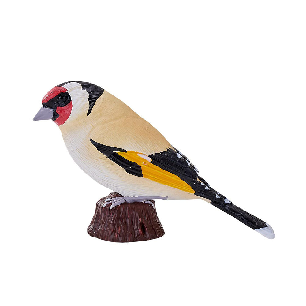 Mojo European Goldfinch 2025 Figurine Toy Bird Sculpture Decor Red/Yellow — image 2