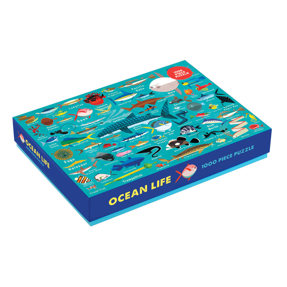 Mudpuppy 1000pc Mudpuppy Family Jigsaw Puzzle 69x51cm Ocean Life Kids Play Game 6y+ (2 Pack) — image 2