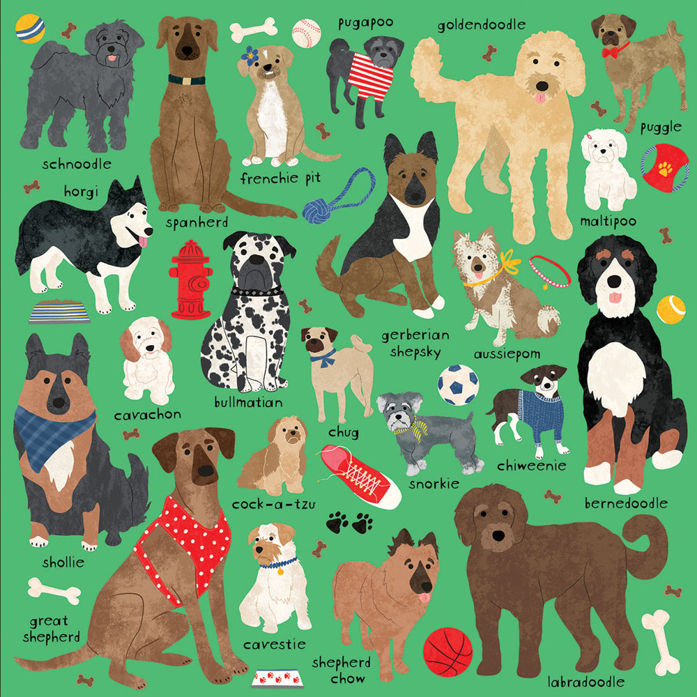 Mudpuppy Kids/Children Jigsaw Puzzle Game Toy 51x51cm Doodle Dogs 8+ (500 Pieces) — image 2