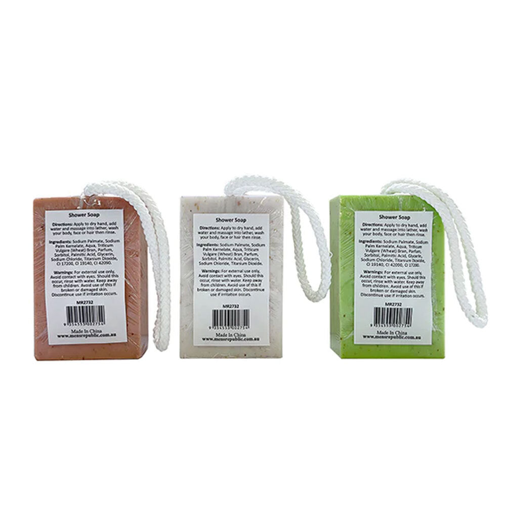 Men's Republic Logo Soap-on-a-Rope Bergamot & Sandalwood Body Bar Soap (6 Pieces) — image 2