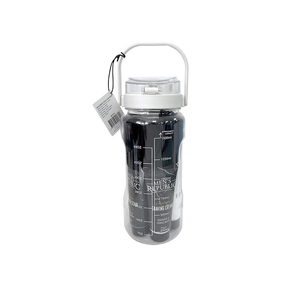 Men's Republic Men’s Republic Grooming Kit in Gym Waterbottle for Fitness Fresh - Clear — image 2
