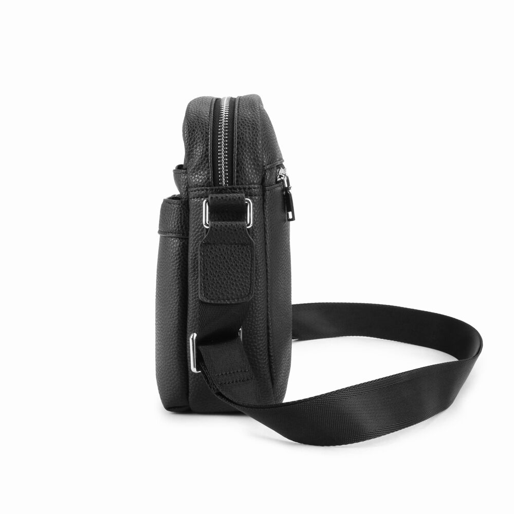 Men's Republic Men’s Republic Deluxe Stylish Cross Body Sleek Bag Sling/Travel - Black — image 3