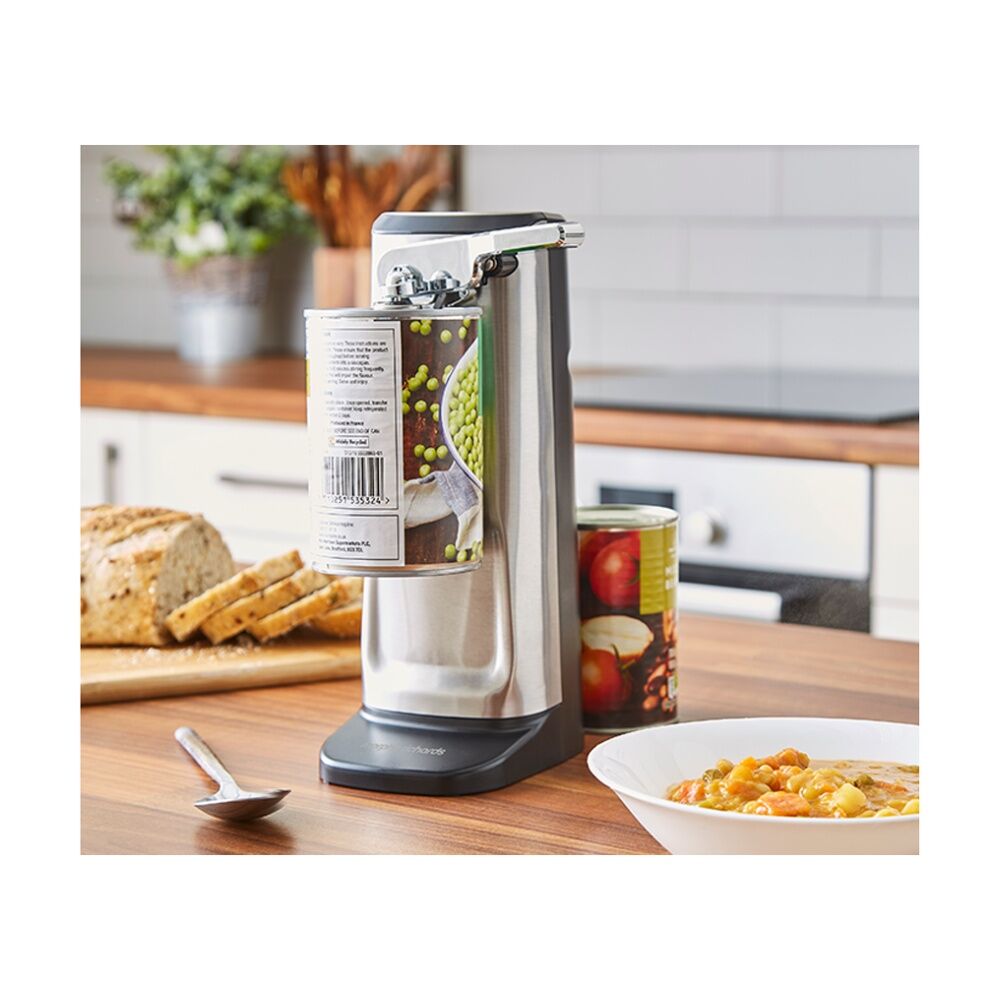 Morphy Richards Electric 3-in-1 Can Opener 50W S/S with Knife Sharpener - Silver — image 3