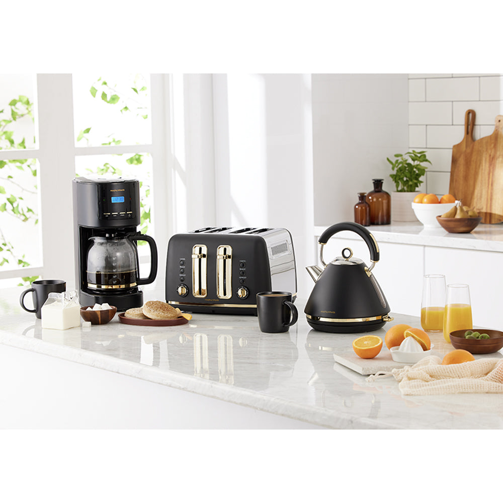 Morphy Richards Ascend 1.5L Electric Pyramid Kettle/Boiler 2200W Soft Gold/Black — image 6