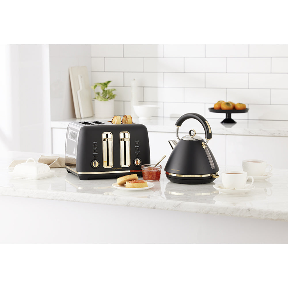 Morphy Richards Ascend 1.5L Electric Pyramid Kettle/Boiler 2200W Soft Gold/Black — image 5