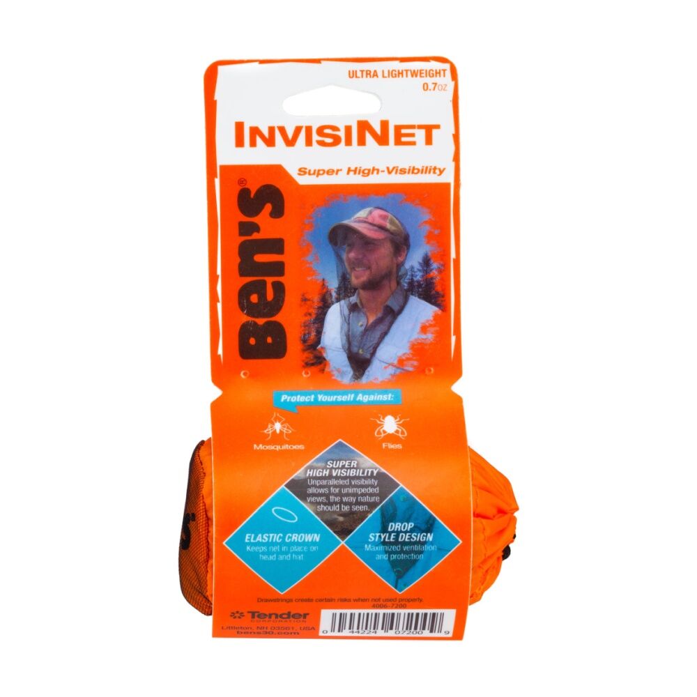 Amk Bens InvisiNet Head Net Ultra High Lightweight Insect Protection Visibility