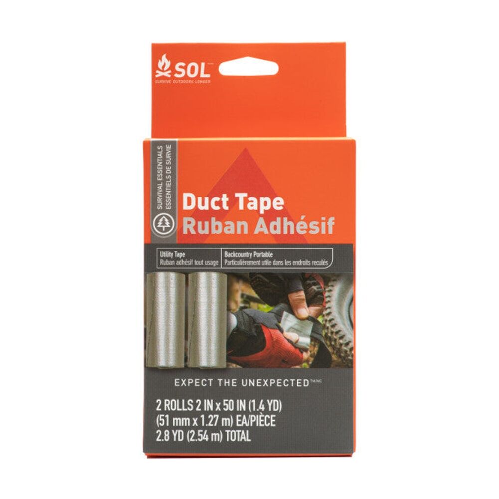 Sol 2pc SOL Duct Tape Industrial Strength Backcountry Portable 2 Inch x 50 (2 Pack) — image 2