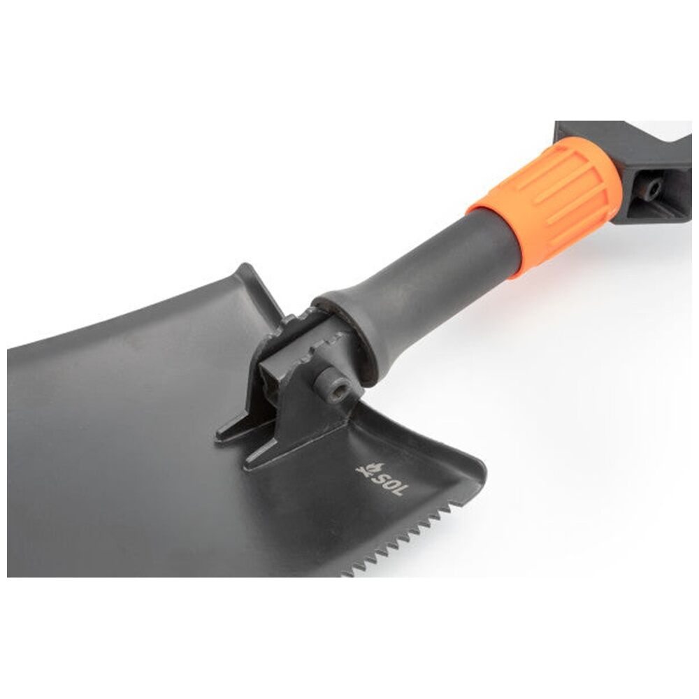 Sol Packable Field Shovel Carbon Steel Head Foldable Saw Edge Pouch — image 3